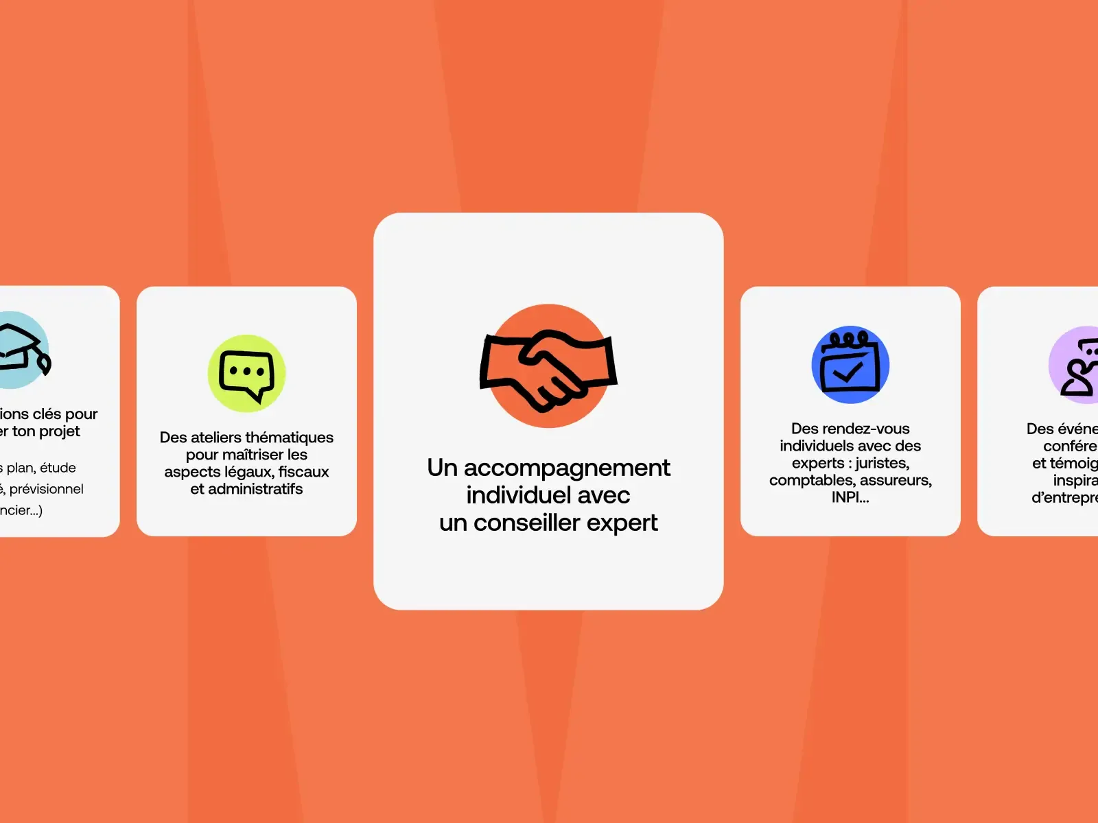 Cards des avantages de LaMiel