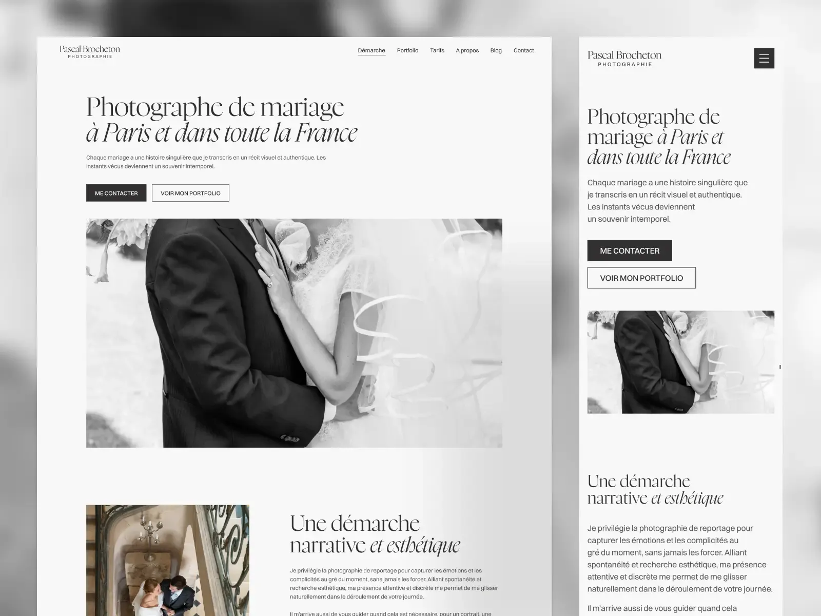 Responsive design du site de Pascal Brocheton Photographe