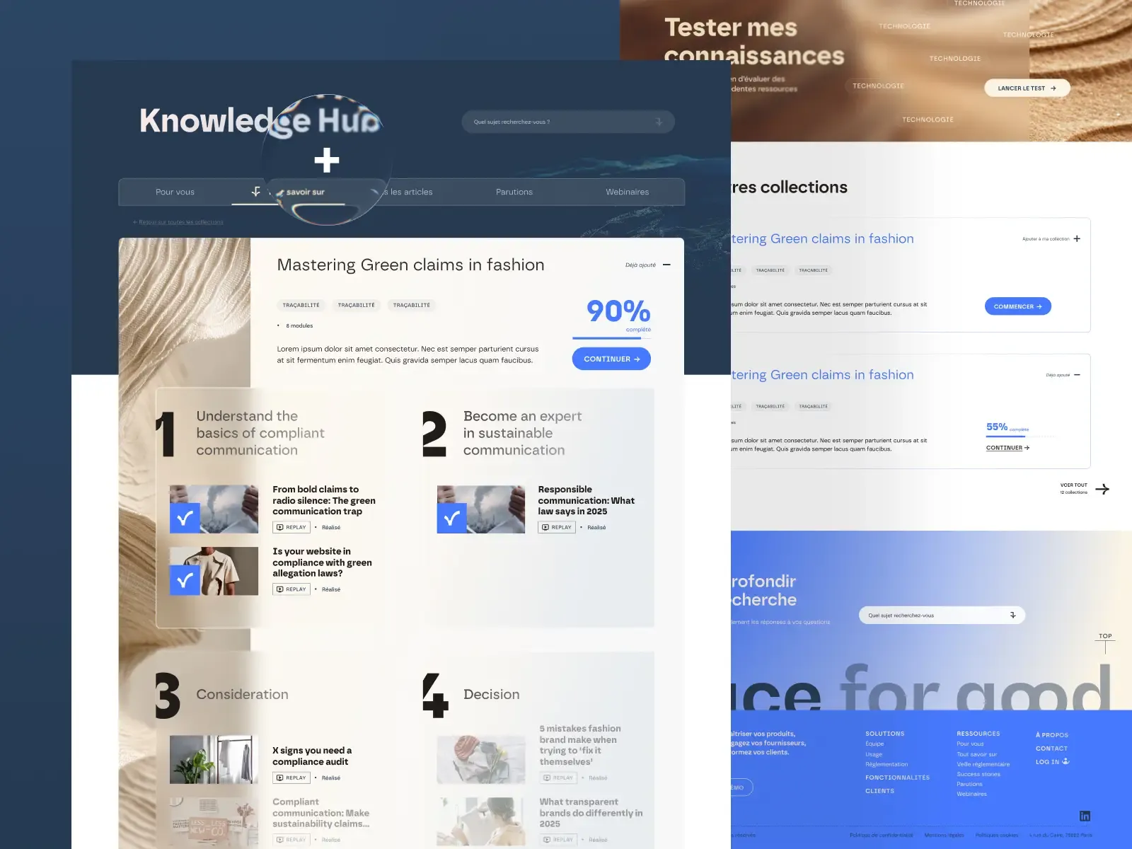 Espace formation du site vitrine de Trace For Good