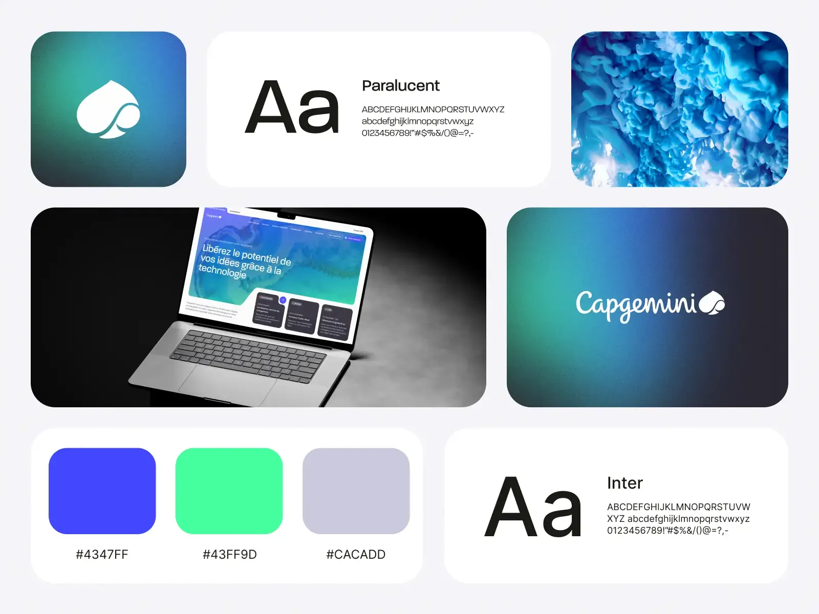 Direction Artistique site web Capgemini
